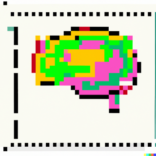 a neural net as pixel art
